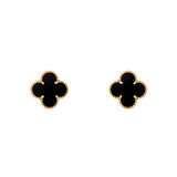 CLOVER | Black Earrings
