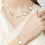 CLOVER | 10 Motive Silver Necklace