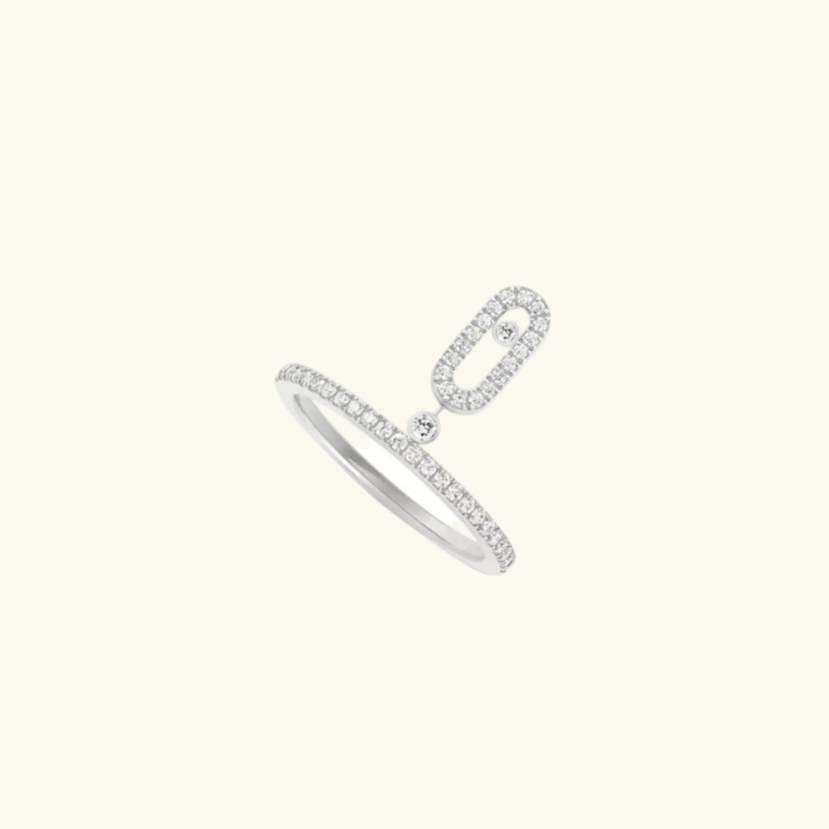 EXCLUSIVE | Chaira Dangling Ring Diamanté