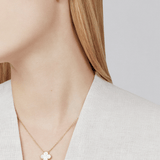 CLOVER | White/Gold Necklace